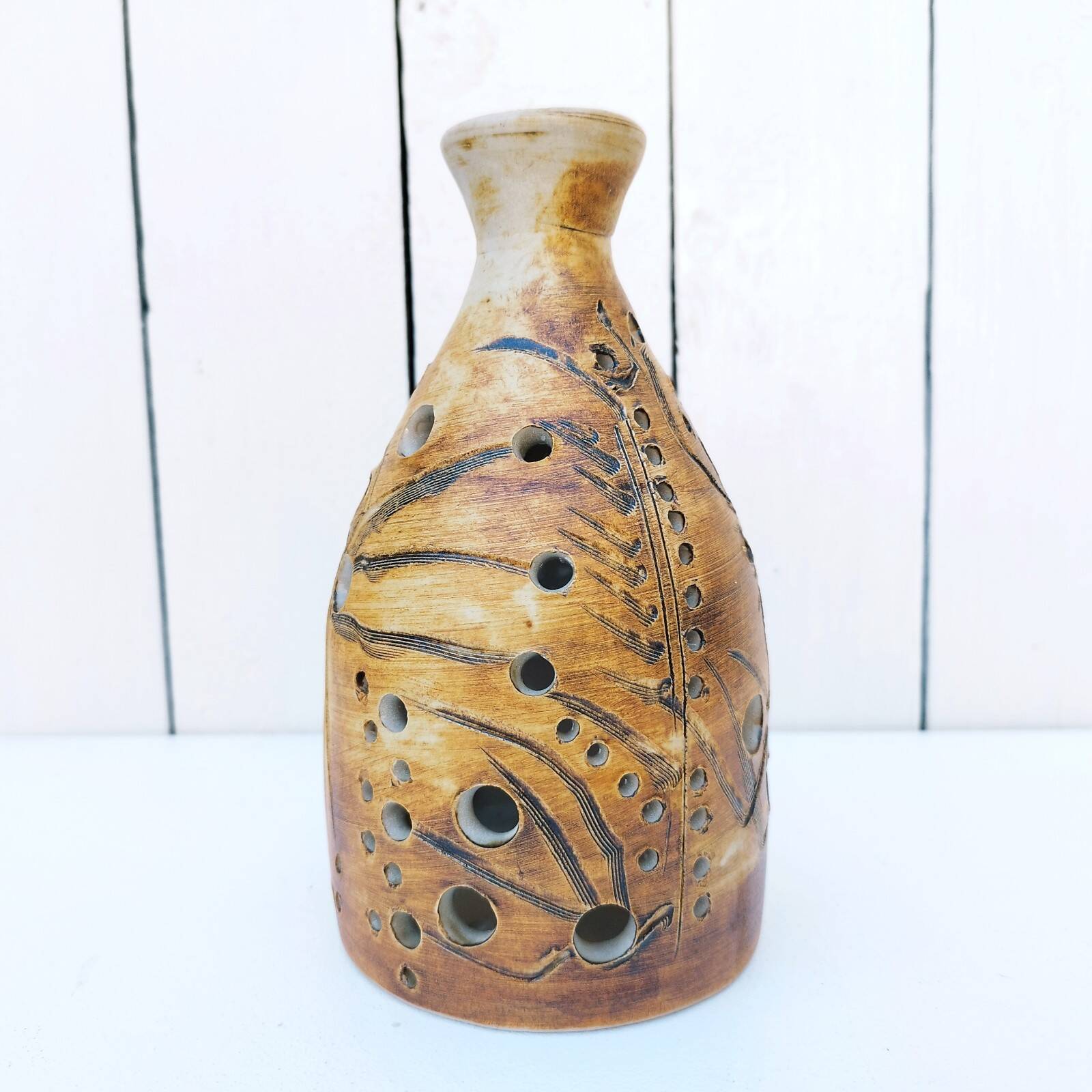 Colombe Vallauris pottery stoneware tealight holder