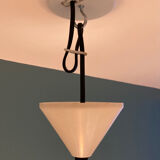 Suspension Space Age orange et blanche