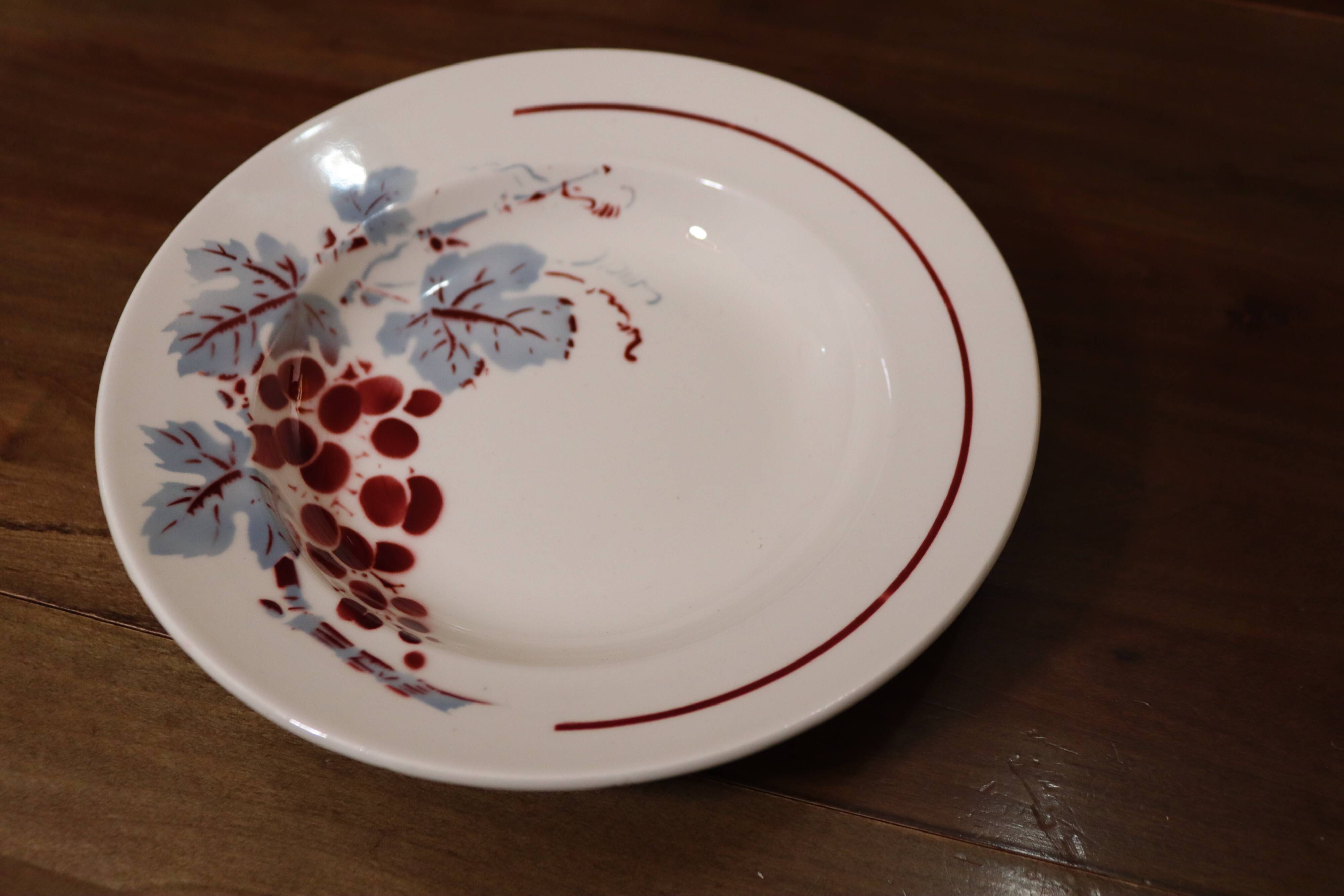 6 hollow plates Sarreguemines and Badonviller