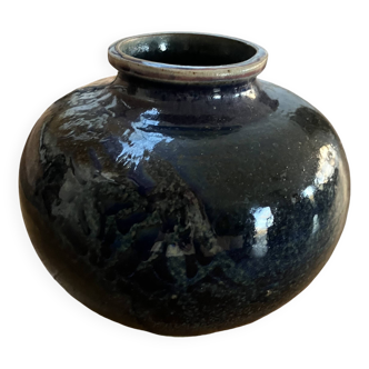 Signed ball vase