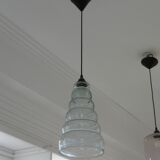 Suspension in blown glass Scandinavian design luminaire Art Deco ceiling light