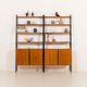 Mid-century free standing two-part wall unit by Brantorps, Sweden, 1960s