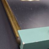 Small wooden metal top and mirror around 1950