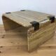 Yellow travertine coffee table, 70/80s