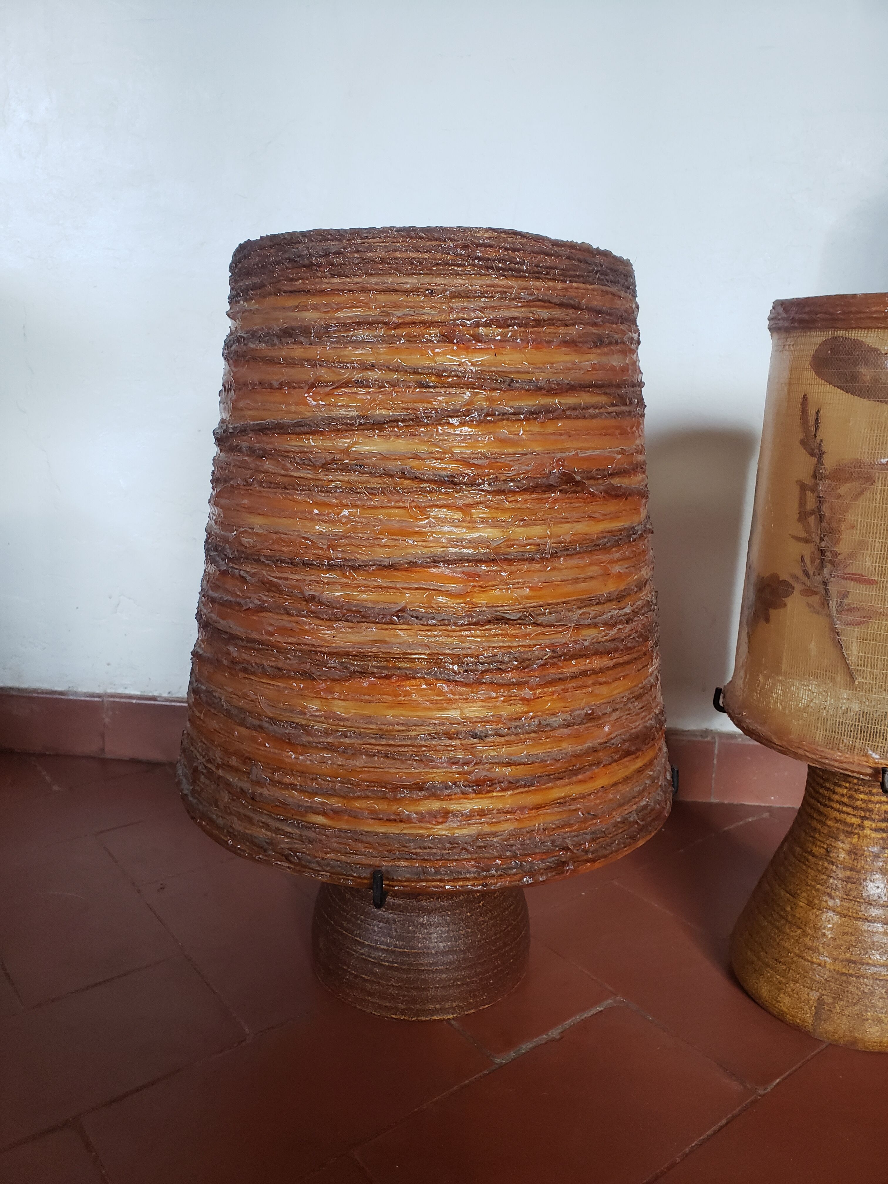 Accolay ceramic lamp and rope