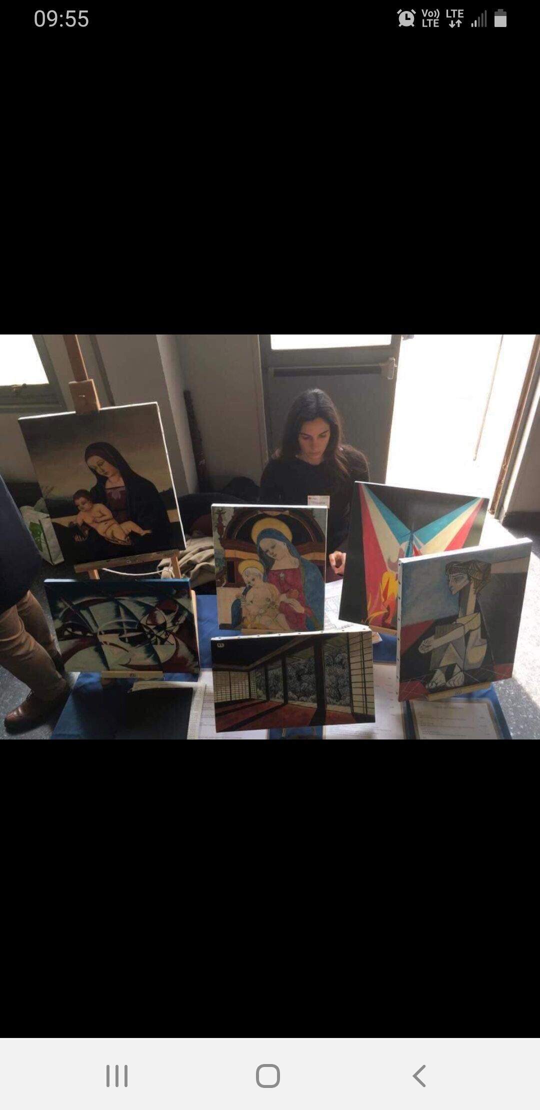 Peinture et son cadre "La Nativité"