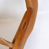 Armchair Model AP 15 Made In Oak With Orange Fabric By Hans J. Wegner For AP Chair From 1950s