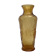 Italian vase in amber colored glass around the 1970s dimension -H-32,5cm L-14cm-