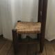 Children's chair wood and straw