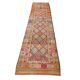 3x13 Colorful Soft Color Turkish Runner Rug, 87x395Cm