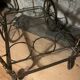 Drinks trolley, brass serving cart