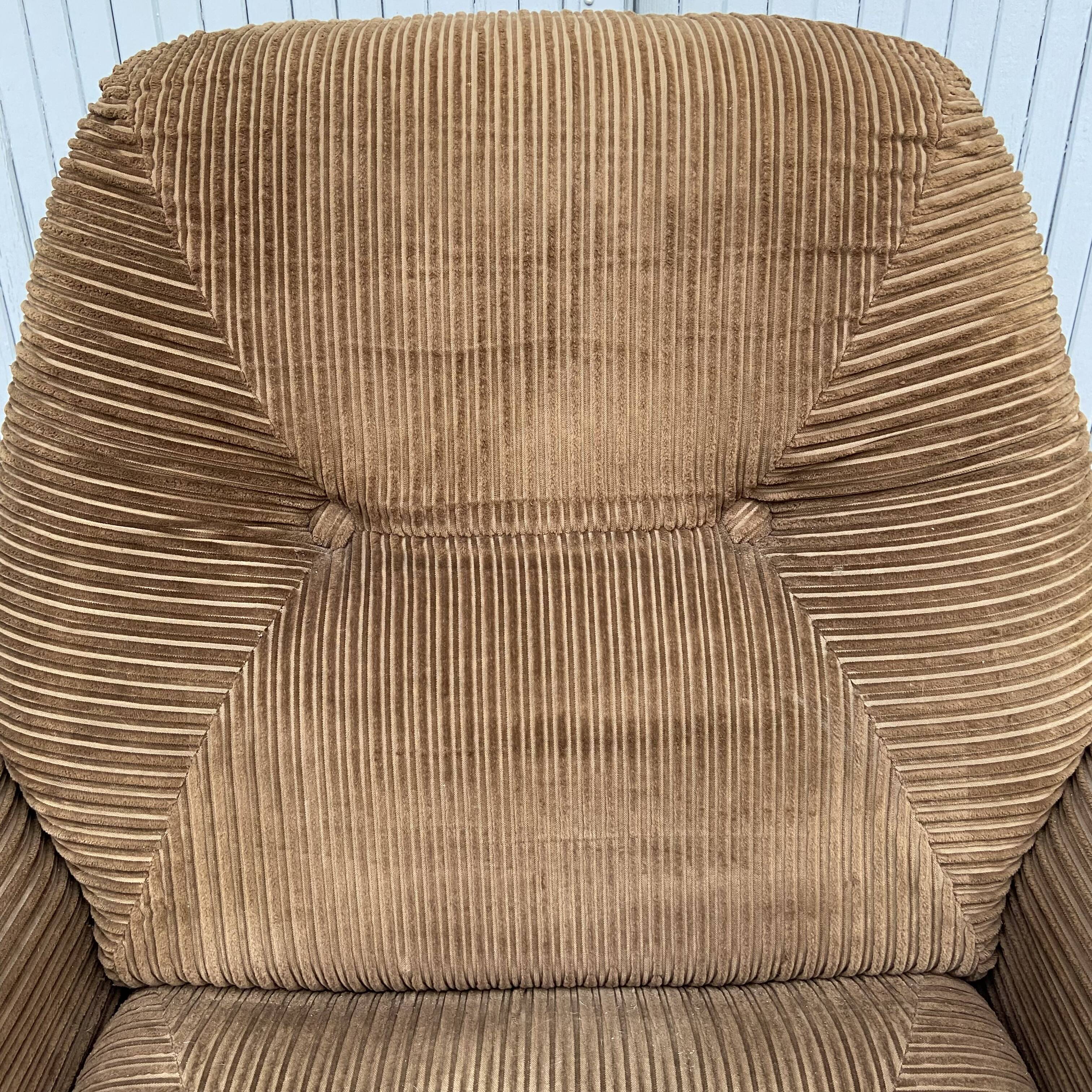 Vintage velvet armchair