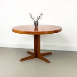 Table de Salle à Manger Ronde en Teck par HW Klein pour Bramin, Danemark, 1960s