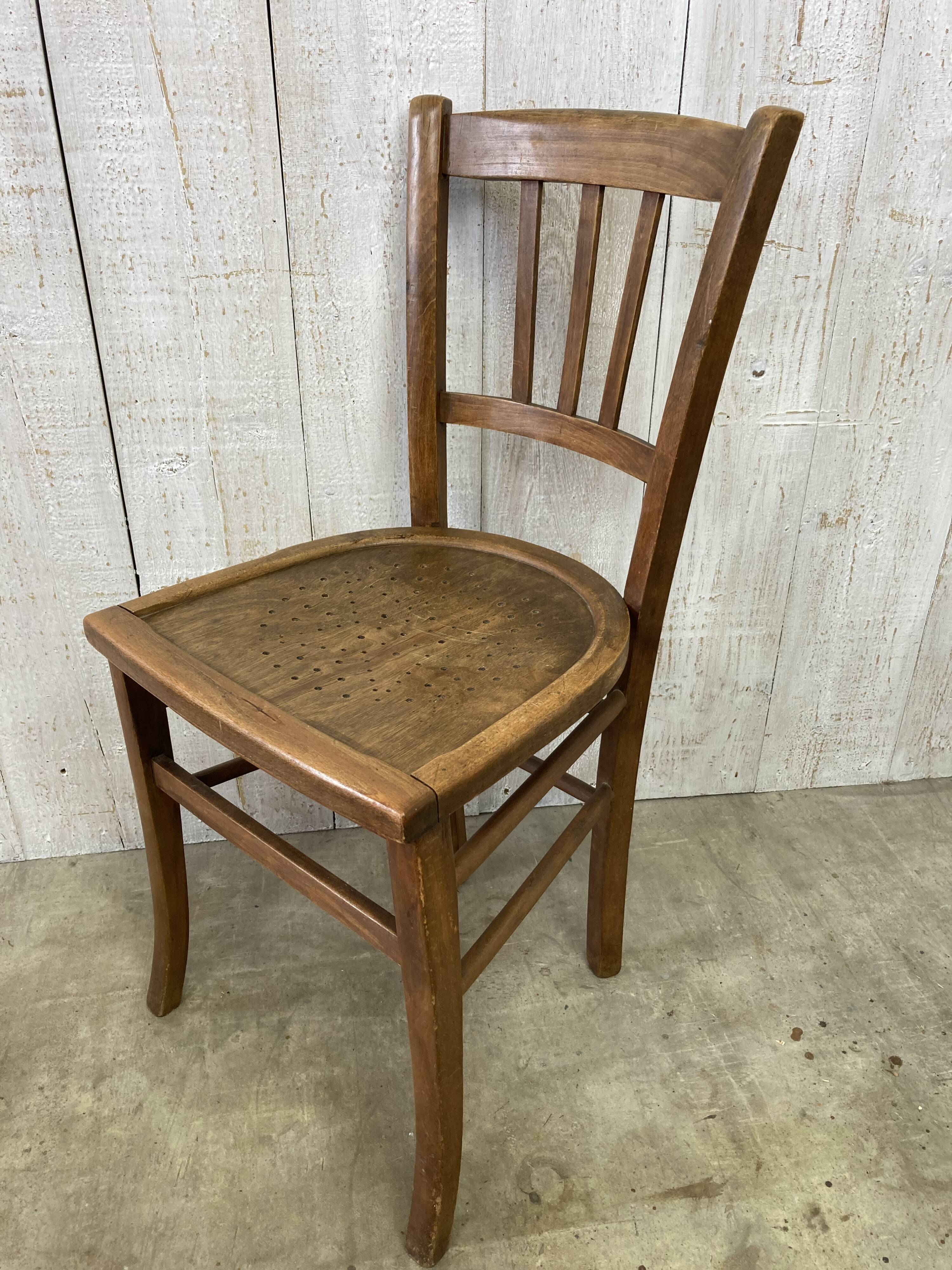 Set of 4 mismatched bistro chairs