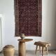 Iranian rug with stylised floral patterns in pink and blue, 155x105.