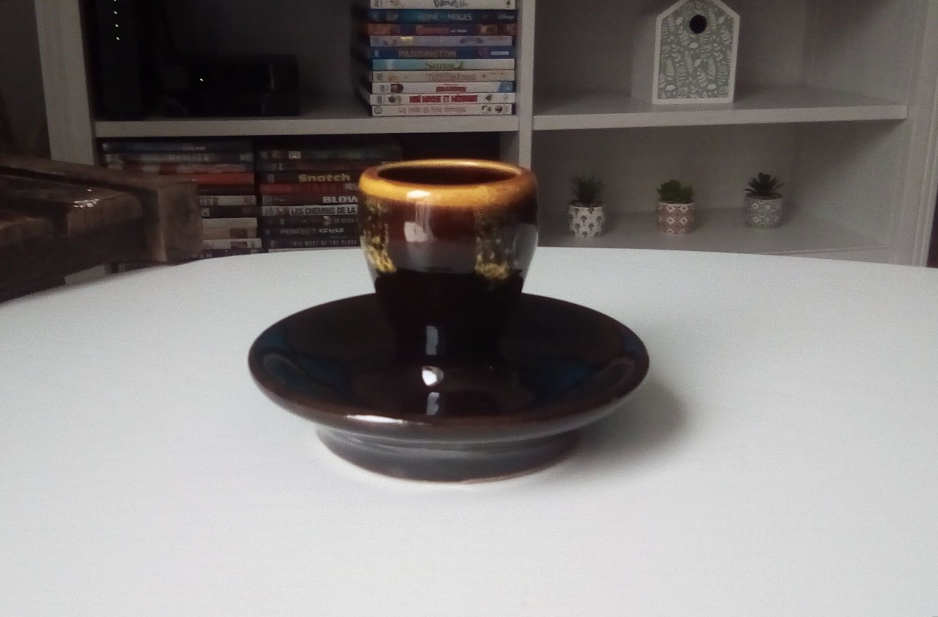 Ceramic Vallauris candle holder