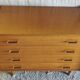 Modernist chest of drawers with 4 drawers in wood - 1950s/60s