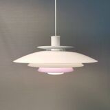 Large hanging lamp by Danish Form-Light 1980s. Multiple layers of shades.