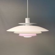 Large hanging lamp by Danish Form-Light 1980s. Multiple layers of shades.