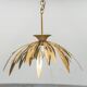 Lampadario en laiton en forme de fleur des années 70 vintage modernariato
