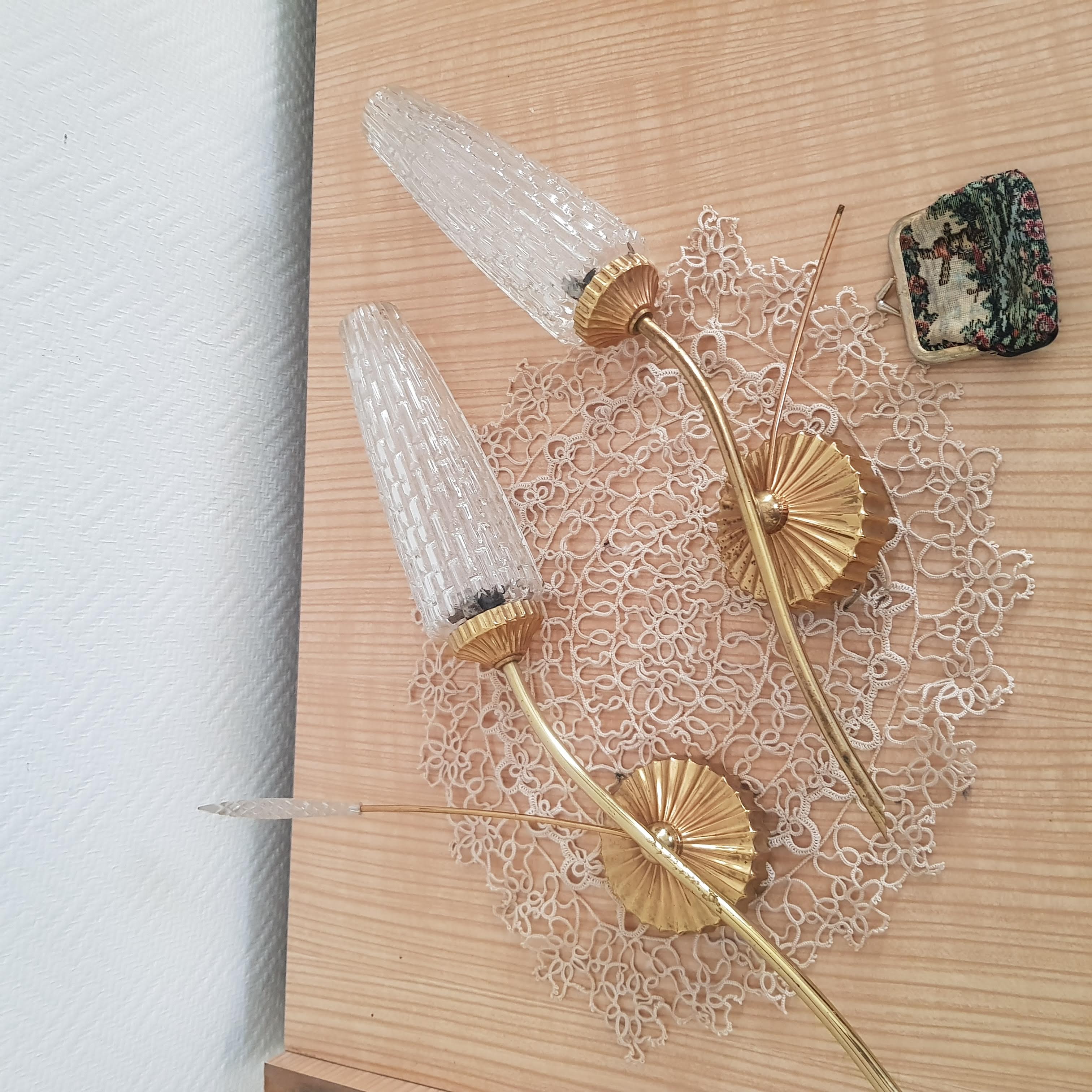 Pair of wall lamps 40s