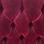Louis XV armchair in gilded wood and garnet red velvet