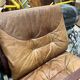 Scandinavian leather armchair, Norway, 1960