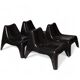 4 chaises Vago Plast IKEA année 2000