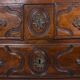 Parisian chest of drawers with 5 drawers, made of solid walnut, from the Louis XIV period.