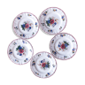 Set de 5 petites assiettes modele Agreste