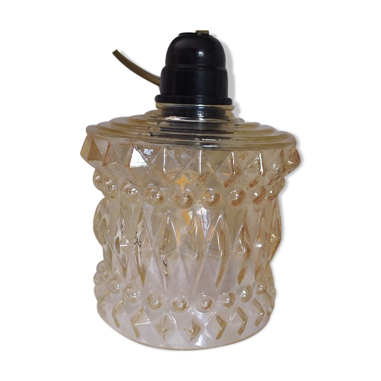 Globe original suspension in smoked molded glass