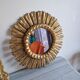 Miroir soleil doré vintage 51 cm