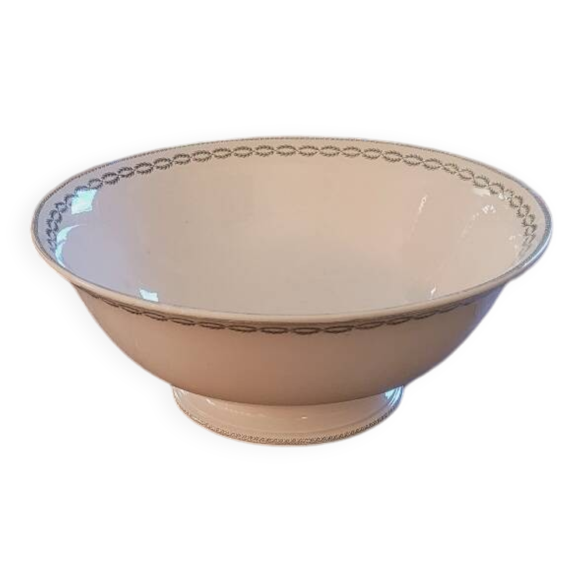 Sarreguemines iron earth salad bowl