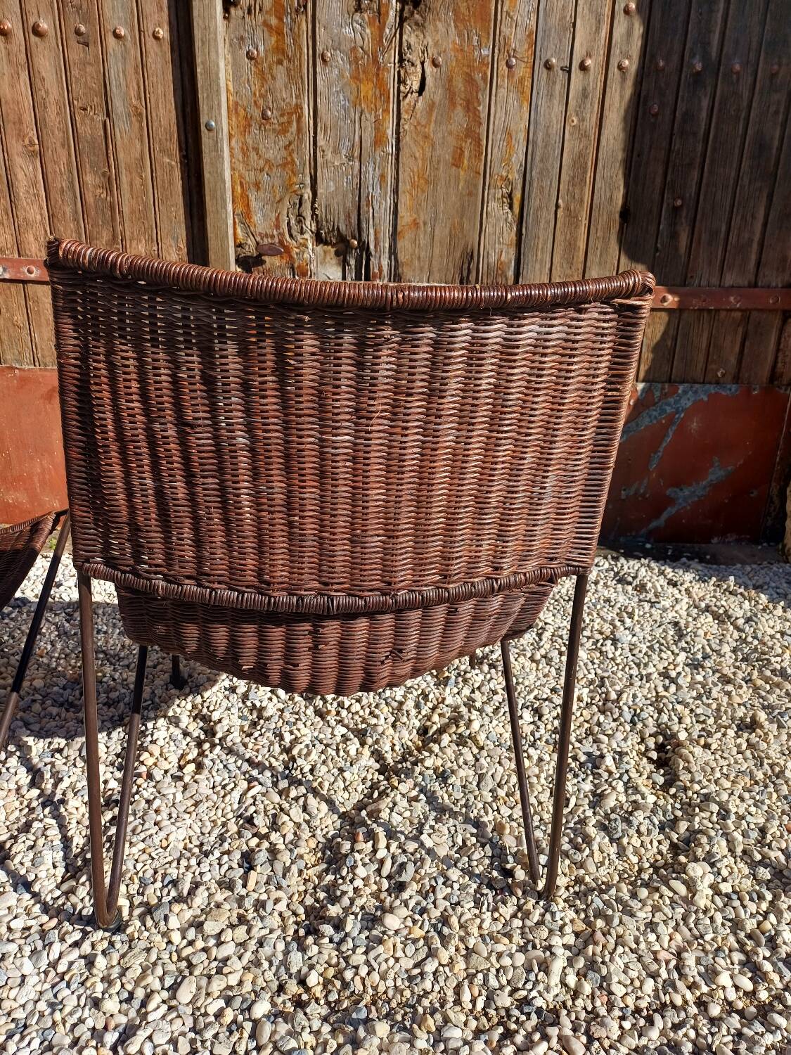 Frederick Weinberg Wicker Armchairs