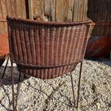 Fauteuils en osier Frederick Weinberg