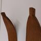 Pair of old wooden skis 195 cm