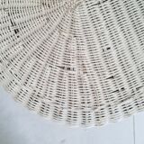 White low rattan table
