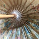 Vintage hand-painted Japanese umbrella