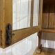 Two-part English sideboard in fir and walnut from the 1930s