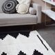 Argentinean rug 100% pure wool black and white