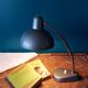 Adjustable desk lamp in metal