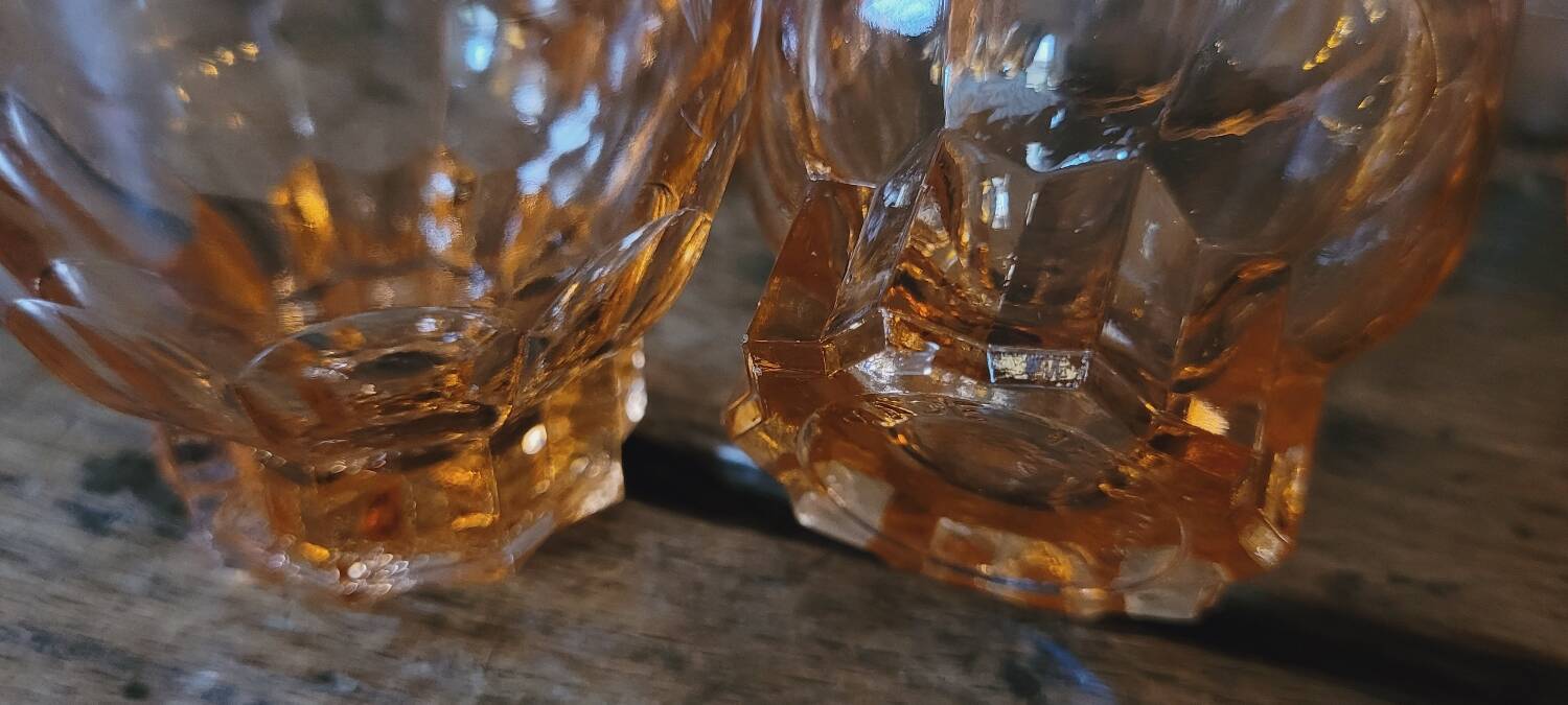 50's glasses art deco line