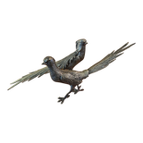 Vintage decoration, pheasant couple