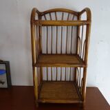 Vintage rattan and wicker laying floor