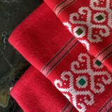 Set of six napkins in cotton / vintage linen