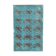 Handmade hi-low pile oriental 1980s 166 cm x 264 cm turquoise rug