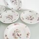 Lot de 6 assiettes creuses "oiseau de paradis " Sarreguemines