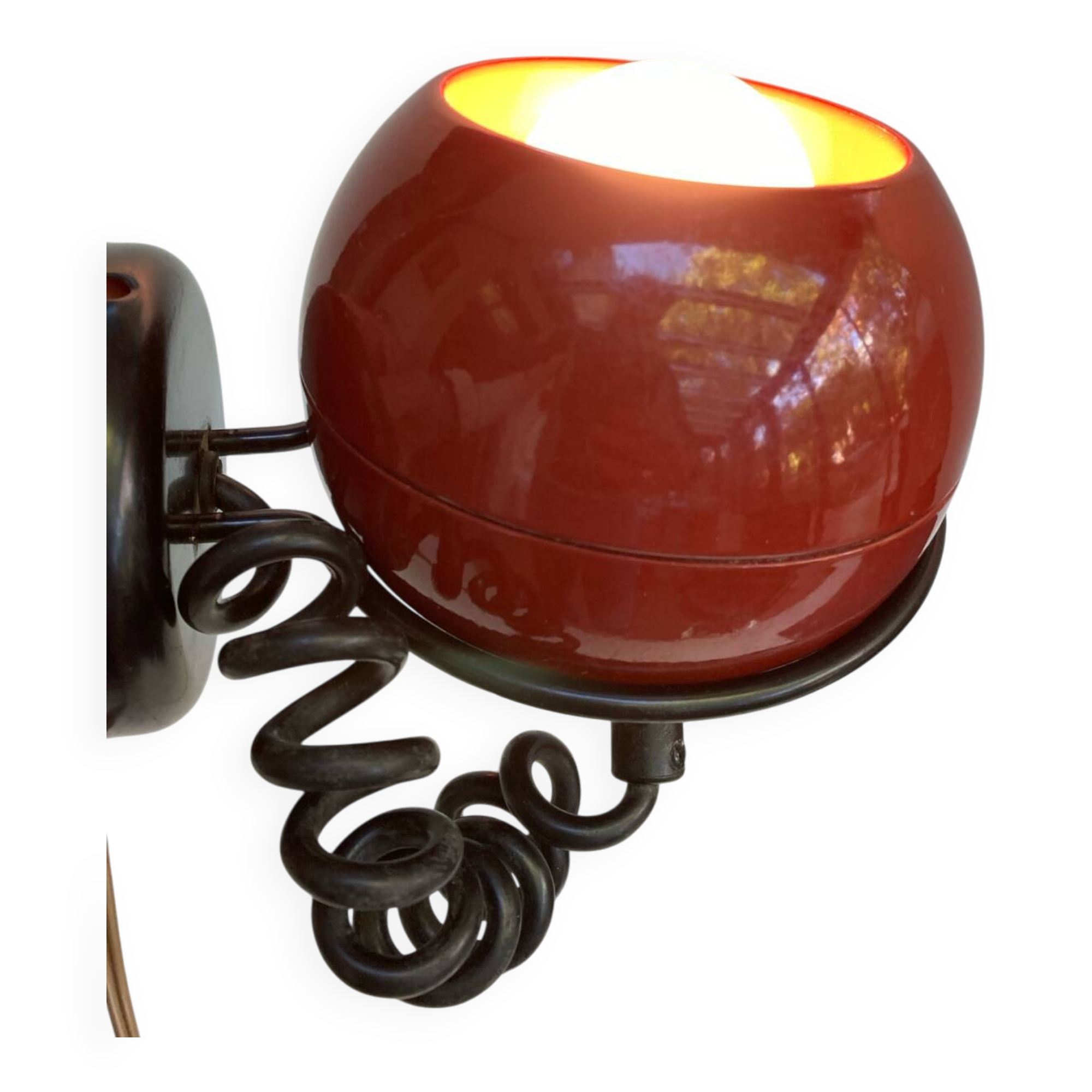 Eyeball 70’s metal wall lamp