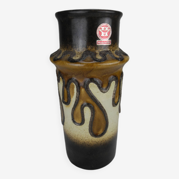 old vintage decorative ceramic vase Fat Lava Haldensleben Keramik GDR