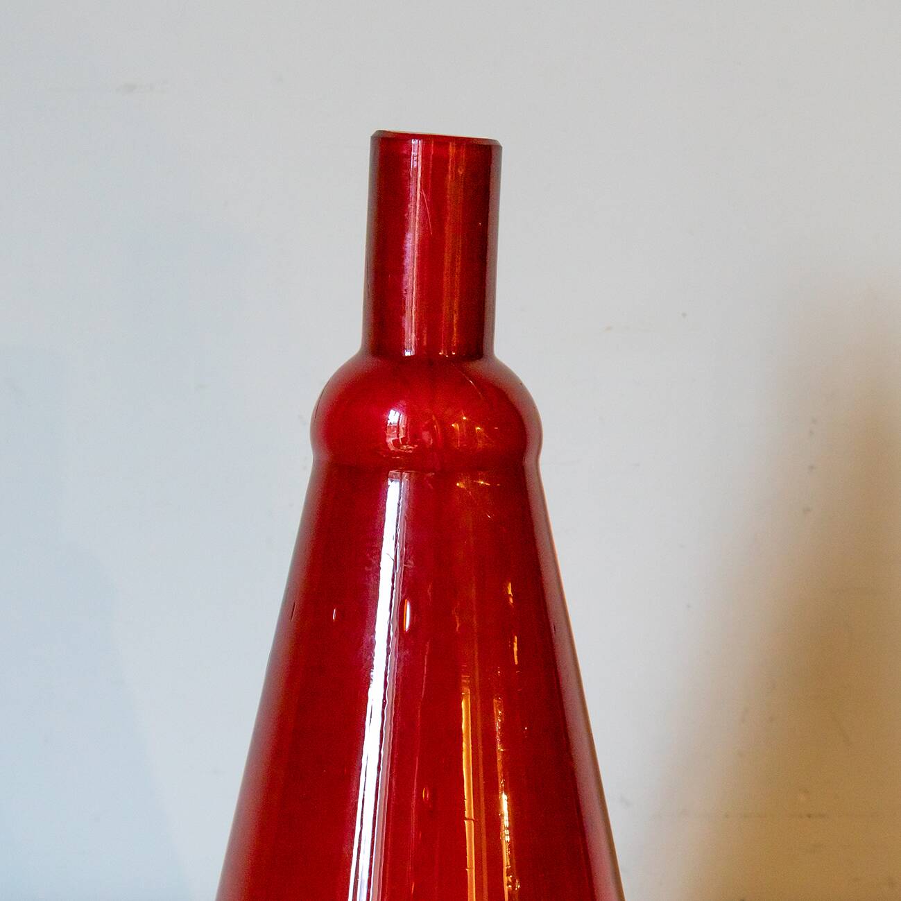 Blown glass carafe circa 1990
